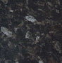 Close-up of Hudson Reed Black Slate Gloss surface showing a durable, high-gloss black and gray stone texture for bathroom interiors
