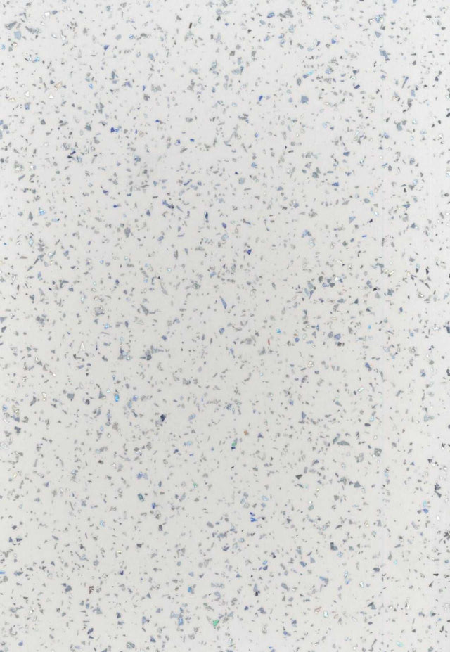 Hudson Reed White Sparkle high gloss bathroom wall panel with sparkling white diamond effect and durable polyester resin finish