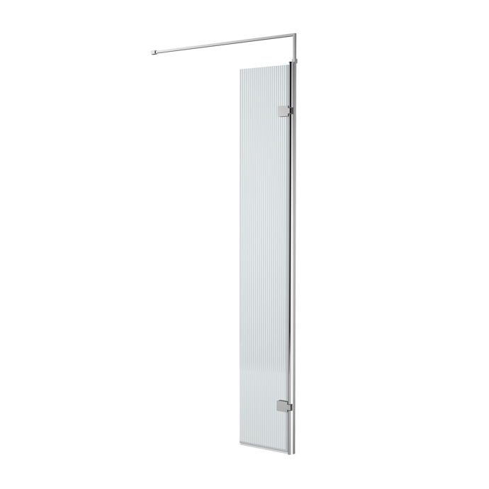 Nuie Fluted Hinged Screen Inc BAR 300 Wide x1850 High - WRFL18530H