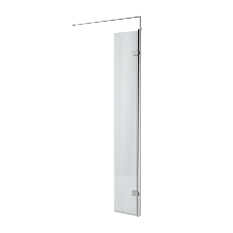 Nuie Fluted Hinged Screen Inc BAR 300 Wide x1850 High - WRFL18530H