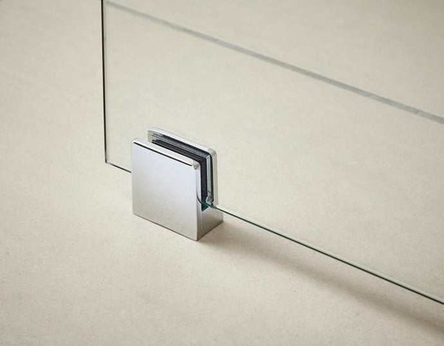 Nuie Polished Chrome Contemporary Wetroom Screen Support Foot - WRSF00