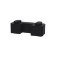 Hudson Reed Black Wetroom Screen Support Foot WRSF007 for stable modern bathroom screens