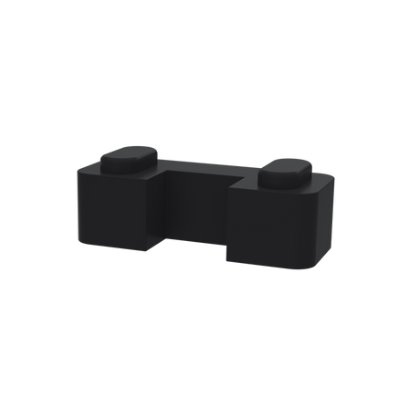 Hudson Reed Black Wetroom Screen Support Foot WRSF007 for stable modern bathroom screens