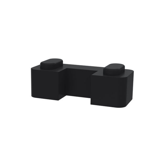 Hudson Reed Black Wetroom Screen Support Foot WRSF007 for stable modern bathroom screens