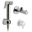 Vado Luxury Shattaf Kit with concealed thermostatic mixing valve, angle valve, 120cm hose, and wall bracket in chrome finish