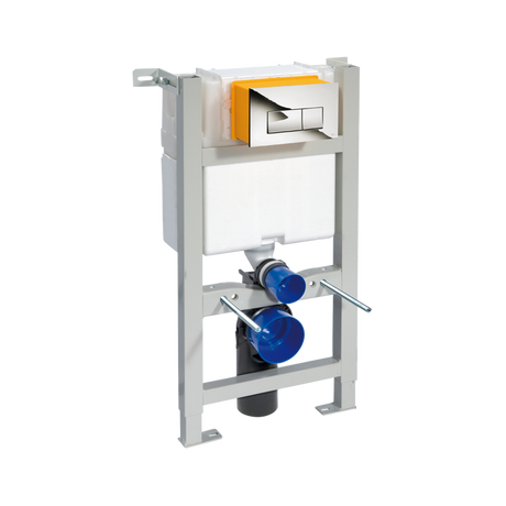 Nuie Wall Hung Mid-Height Toilet Frame with Dual Flush Concealed Ciste