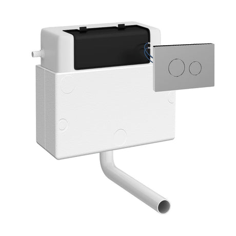 Nuie Ceramics Accessories Pneumatic Dual Flush Universal Access Concealed Cistern - Chrome - XTY011M01