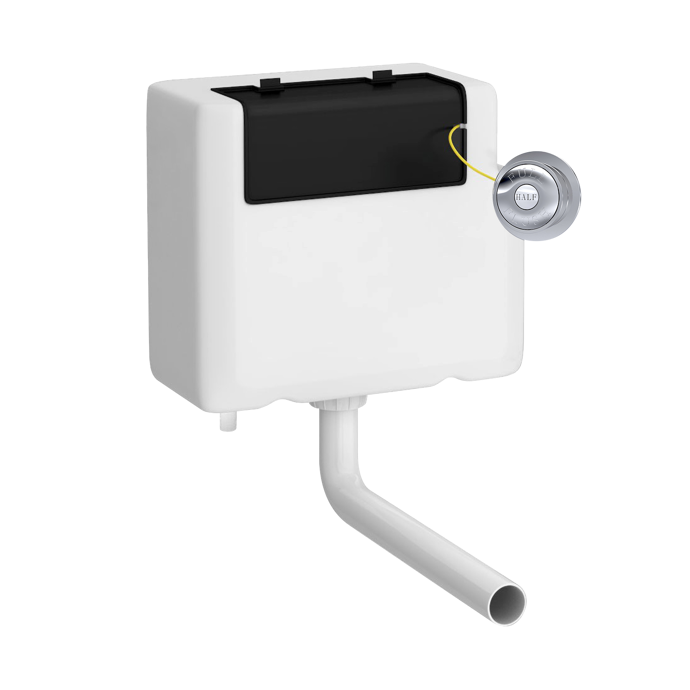 Nuie Universal Access Traditional Chrome Flush Plate Concealed Toilet Cistern - XTY8T01B
