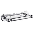 Bayswater Traditional chrome dogbone toilet roll holder with brass build and removable bar for easy roll changes