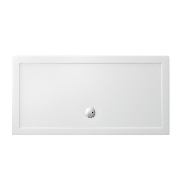 Britton Zamori Rectangular Shower Tray 1500mm x 800mm - White - Z1181