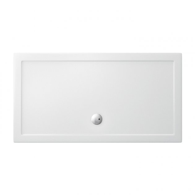 Britton Zamori Rectangular Shower Tray 1600mm x 700mm - White - Z1182