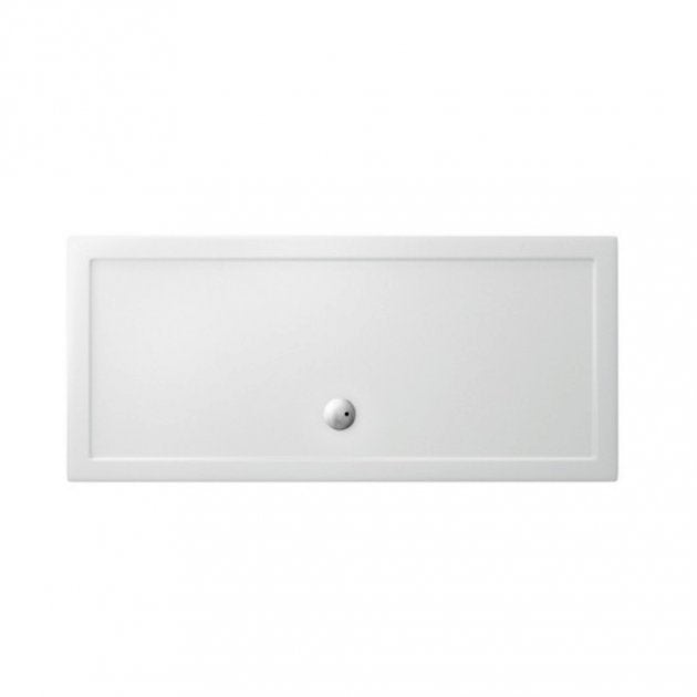 Britton Zamori Rectangular Shower Tray 1800mm x 800mm - White - Z1343