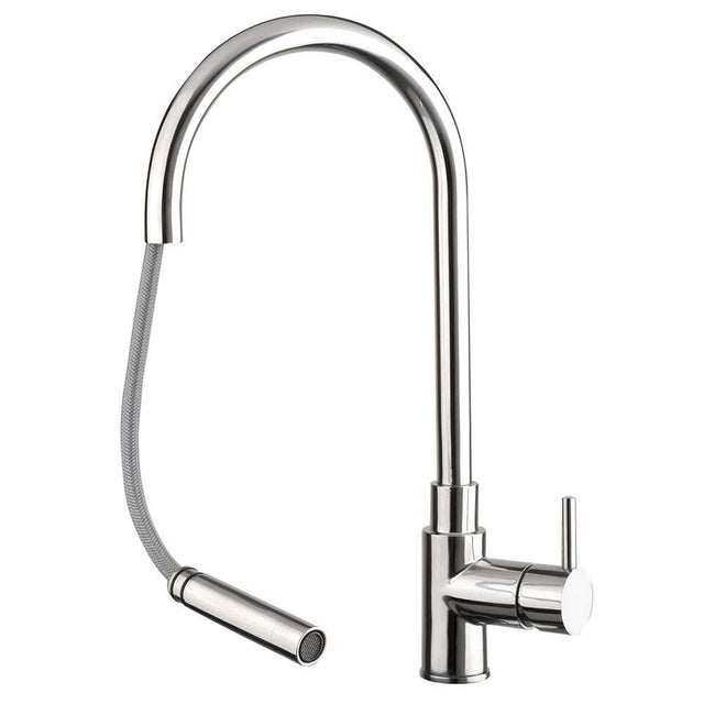 JTP Zeeca Single Lever Stainless Steel Kitchen Sink Mixer with pull-out spray and durable corrosion-resistant finish