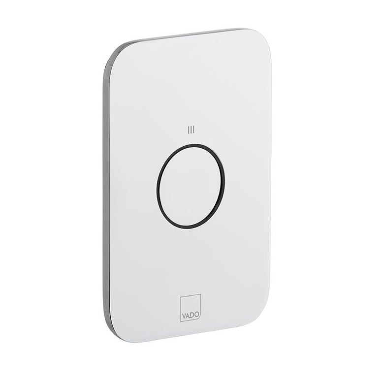 Vado Zone 1 Button 1 Outlet Vertical Concealed Stop Valve To Pair - Chrome - ZON-143-CP
