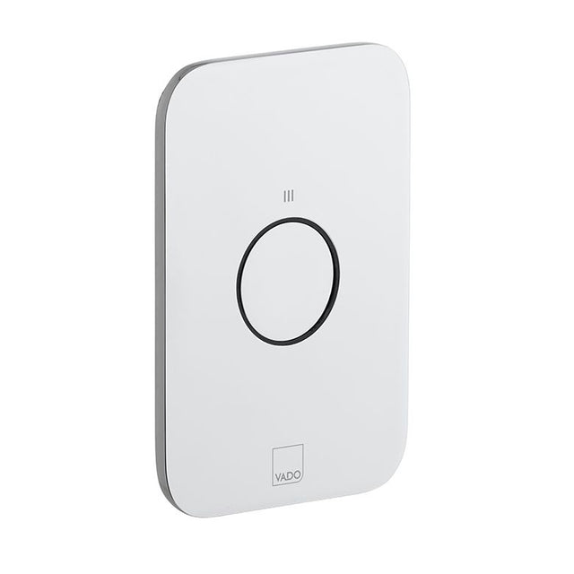 Vado Zone 1 Button 1 Outlet Vertical Concealed Stop Valve To Pair - Chrome - ZON-143-CP