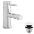Vado Zoo Mono Basin Mixer Smooth Bodied Single Lever Deck Mounted with Ecoturn - Chrome - ZOO-100FW/CC-CP