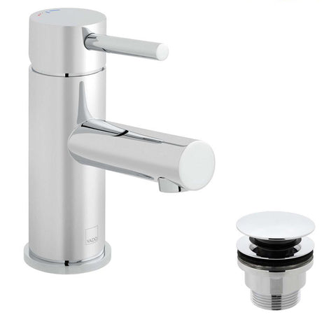 Vado Zoo Mono Basin Mixer Smooth Bodied Single Lever Deck Mounted with Ecoturn - Chrome - ZOO-100FW/CC-CP