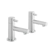 Vado Zoo Deck Mounted Basin Pillar Taps - Polished Chrome - ZOO-106-C/P