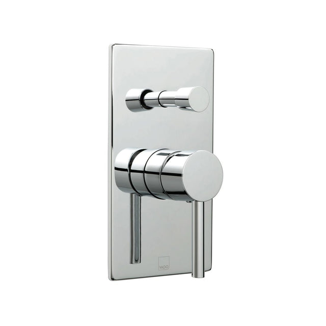 Vado Zoo 2 Outlet Manual Shower Valve with Diverter - Polished Chrome - ZOO-147A/SQ-C/P