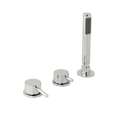 Vado Zoo 3 Hole Bath Shower Mixer Without Spout - Polished Chrome - ZOO-232NS-CP