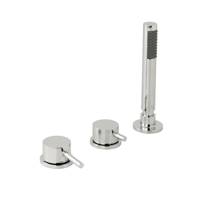Vado Zoo 3 Hole Bath Shower Mixer Without Spout - Polished Chrome - ZOO-232NS-CP