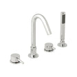 Vado Zoo 4 Hole Bath Mixer Tap with Shower Kit and Spout - Polished Chrome - ZOO-232-CP