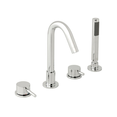 Vado Zoo 4 Hole Bath Mixer Tap with Shower Kit and Spout - Polished Chrome - ZOO-232-CP