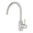 Grohe Eurosmart Cosmopolitan Single - lever Sink Mixer 1/2″ - Supersteel - 32843DC2 - TAP 'N' SHOWER