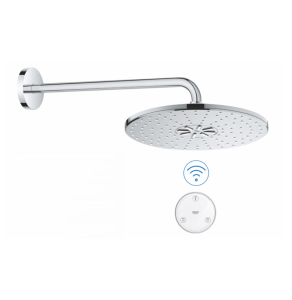 Grohe SmartConnect Wireless RainShower 310 Round Shower Head & Arm with Remote - 26640000 26640000