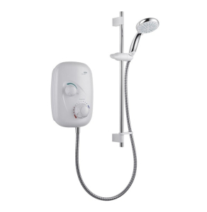 Mira Event XS Manual Power Shower White And Chrome - 1.1532.401 1.1532.401