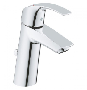 Grohe Eurosmart Deck Mounted Basin Mixer Tap with Pop Up Waste - Chrome - 23322001 23322001