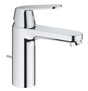 Grohe Eurosmart M-Size Cosmopolitan Round Basin Mixer Tap With Pop Up Waste - Chrome - 23325000 23325000