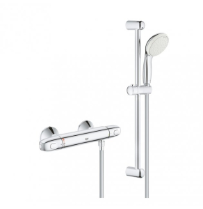 Grohe Grohtherm 1000 New Thermostatic 2 Valve Shower Mixer and Kit - Chrome - 34557001 34557001