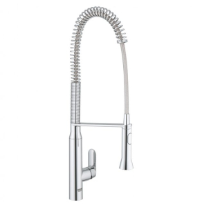 Grohe Single Lever Kitchen Sink Mixer Tap with Pull-out Spout - Chrome - 32950000 32950000