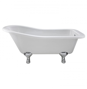 Hudson Reed Kensington Freestanding Slipper Bath with Corbel Leg Set 1500mm x 730mm - White - RL1490T RL1490T