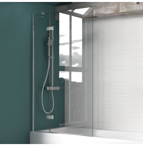KUDOS Inspire 8mm Two Panel Out-Swing Bathscreen (Right Hand) - 4BASC2PO8NHR 4BASC2PO8NHR