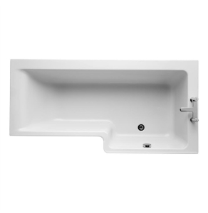 Ideal Standard Concept Idealform L-Shaped Shower Bath Right Hand 1700mm X 700mm/850mm 0 Tap Hole - E051101 - E051101 IS10342