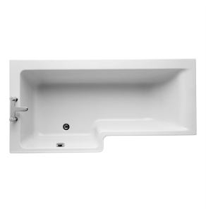 Ideal Standard Concept Idealform L-Shaped Shower Bath Left Hand 1700mm X 700mm/850mm 0 Tap Hole - E051201 - E051201 IS10339
