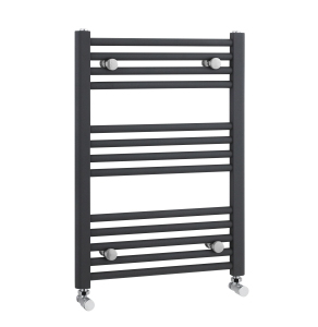 Nuie Straight Heated Towel Rail 700mm High x 500mm Wide - Anthracite - MTY103 MTY103
