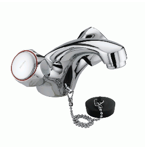 Bristan Value Club Mono Metal Heads Basin Mixer Tap Without Waste - Chrome Plated - VAC BASNW C MT VACBASNWCMT