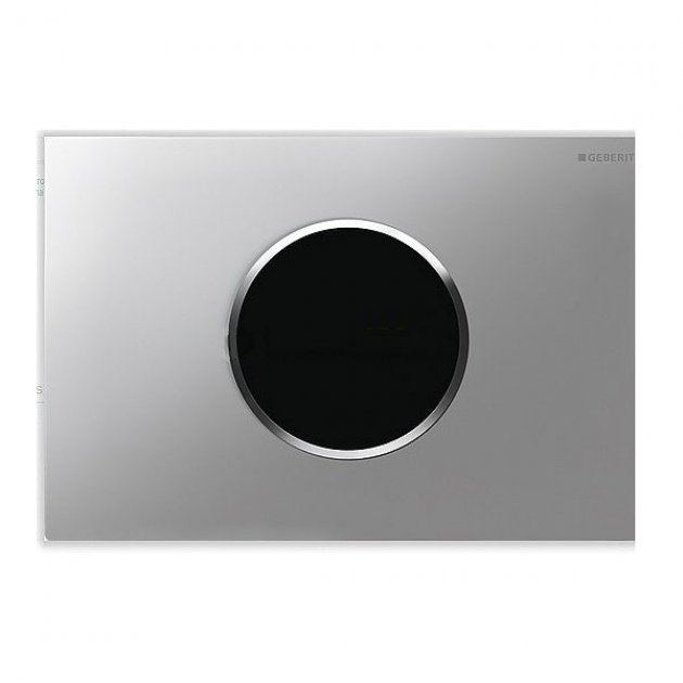 Geberit Sigma10 Touchless and Manual Dual Flush Plate for UP320 Cistern,  Steel Brushed - 115.890.SN.5