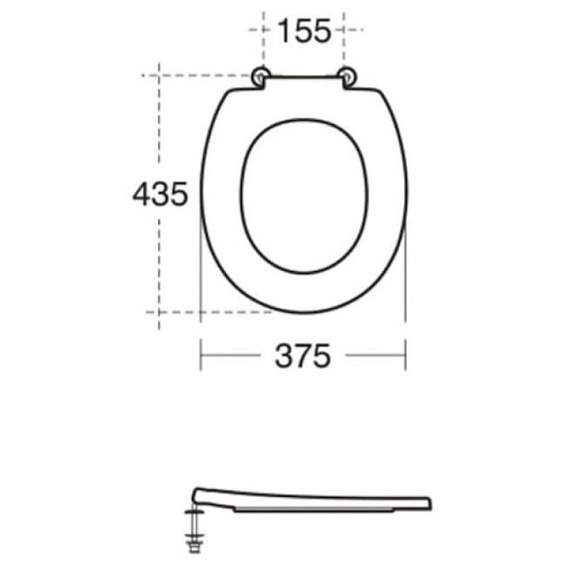 Armitage Shanks Contour 21 Standard Close Toilet Seat - Red - S4066GQ