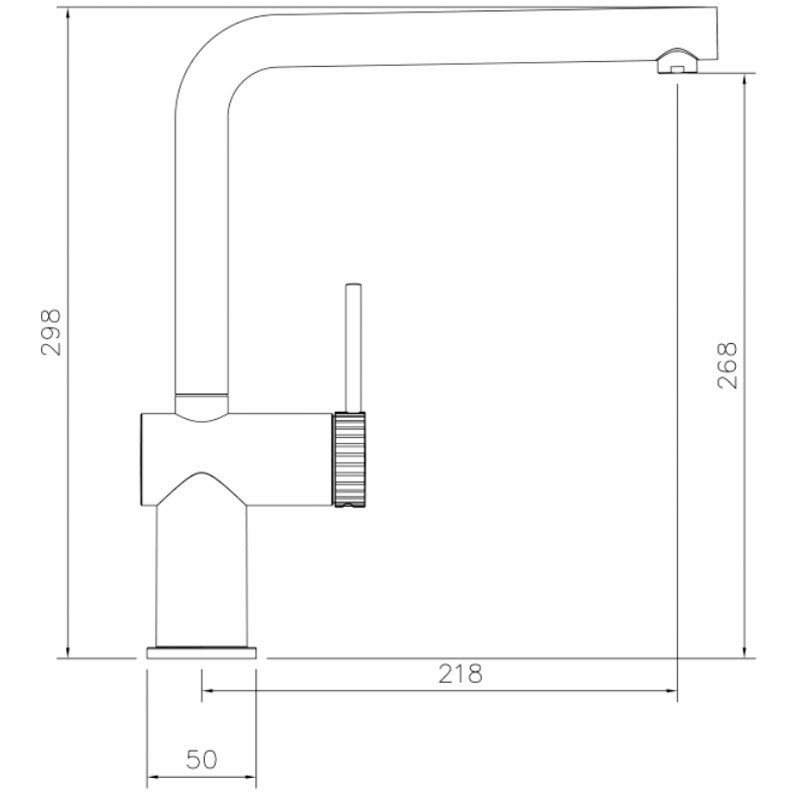 Abode Fraction Kitchen Brushed Nickel Sink Mixer Tap - AT2153