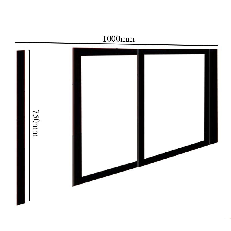 Impey Freeglide Right Handed Option 2 Alcove Sliding Half Height Door 1000mm Wide - White - FG-2-100W-R