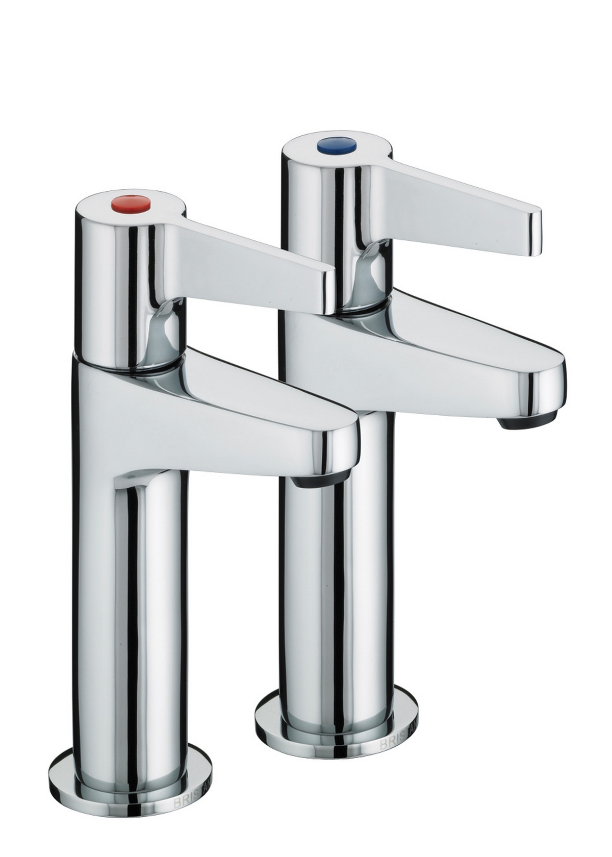 Bristan Design Utility Kitchen Sink Lever Taps Pair - Chrome - DUL HNK C 
