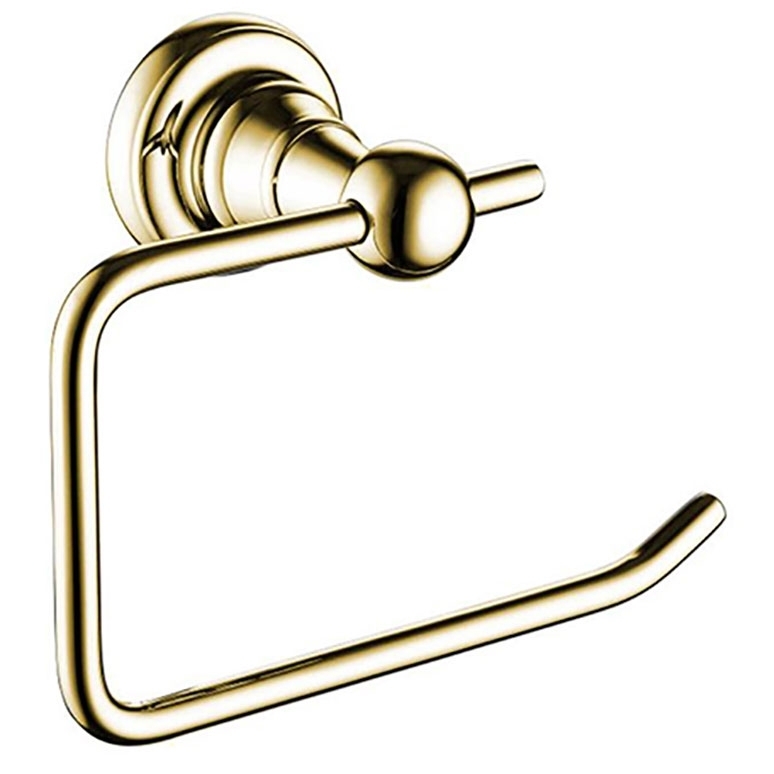 Bristan 1901 Traditional Brass Toilet Roll Holder - Gold Plated - N2 ROLL G 