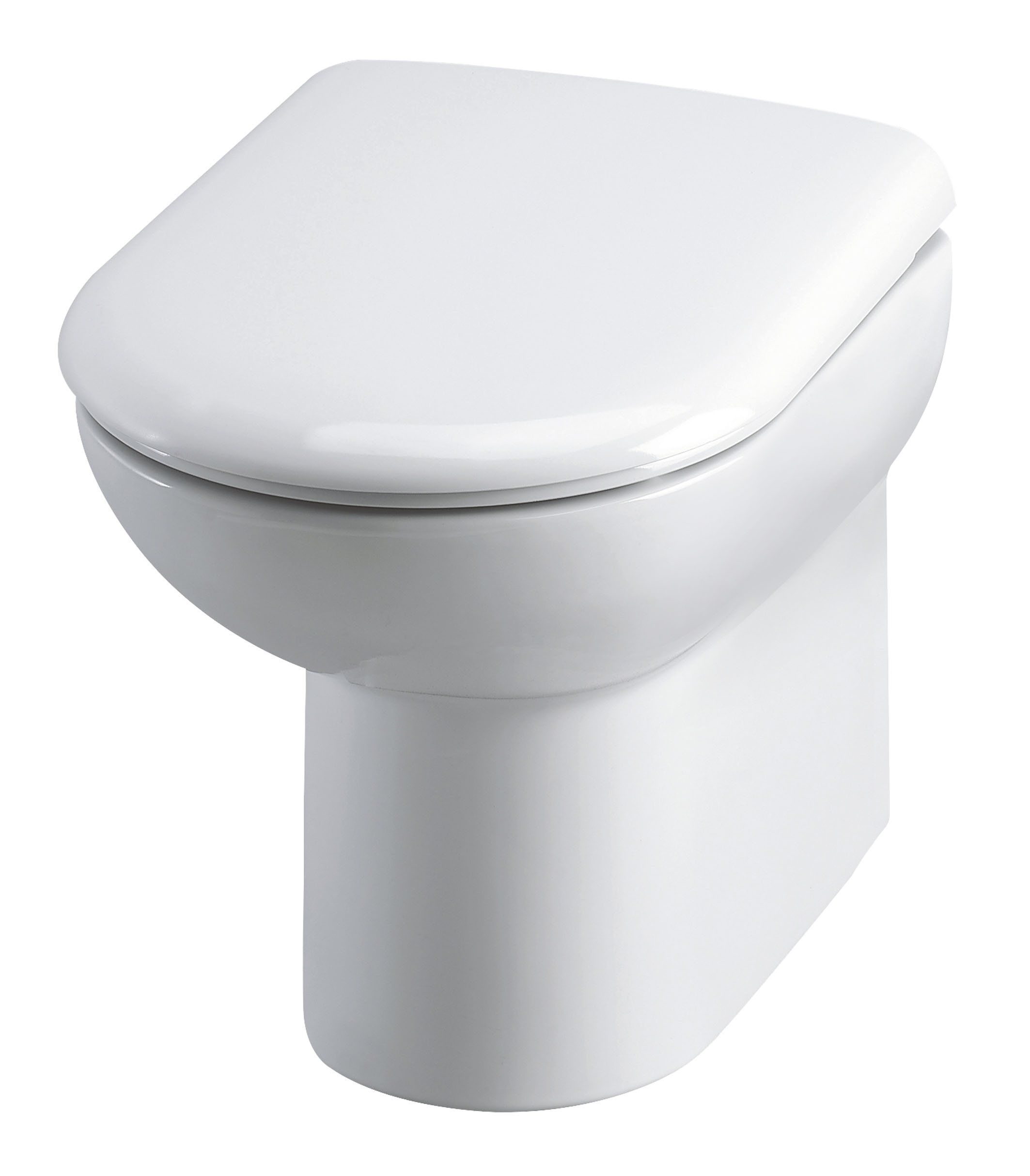 Hudson Reed Linton Soft Close Seat Back To Wall Pan 530mm Projection - White - CBW001 