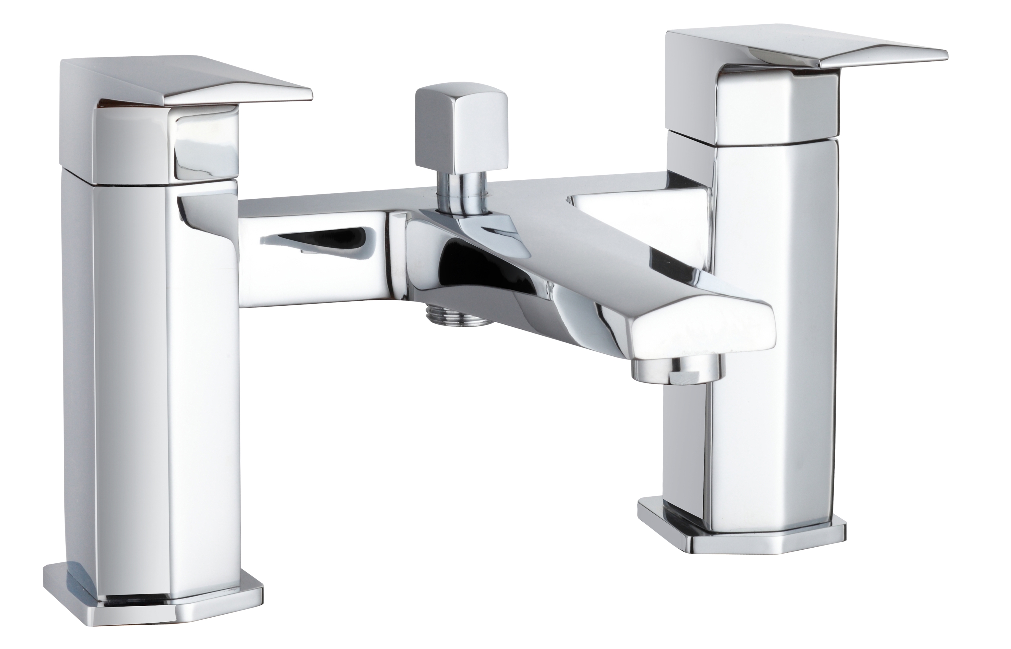 Nuie Pillar Mounted Hardy Bath Shower Mixer Tap - Chrome - HDY304 