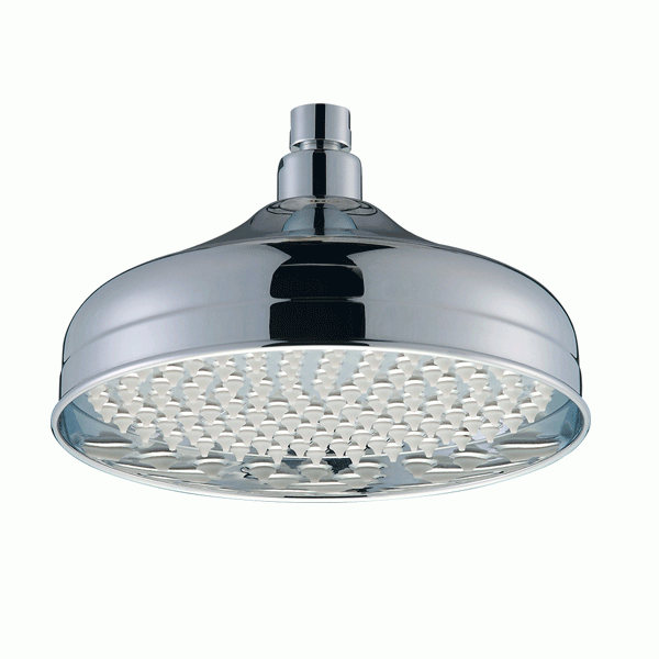 Bristan Traditional Round Fixed Shower Head 200mm Diameter - Chrome - FH TDRD02 C 