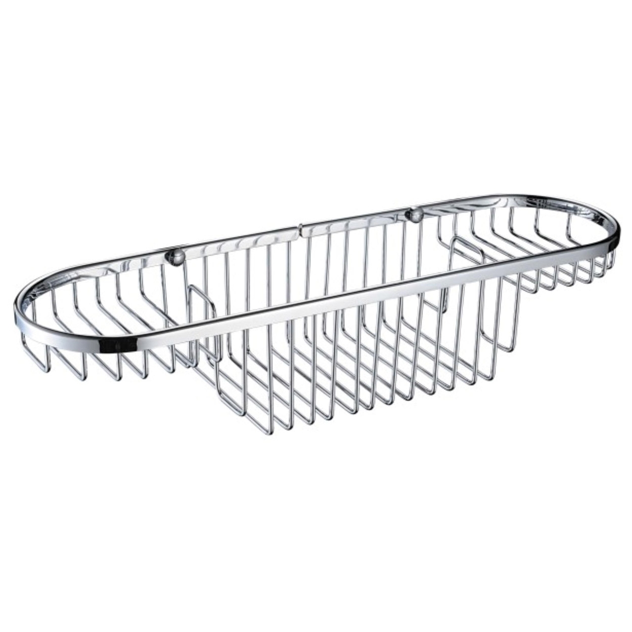 Bristan Large Wall Fixed Wire Basket, Chrome 